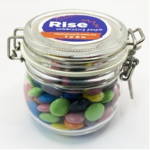CHOC BEANS (SMARTIE LOOK ALIKE) IN CANISTER 200G (Mixed Colours)